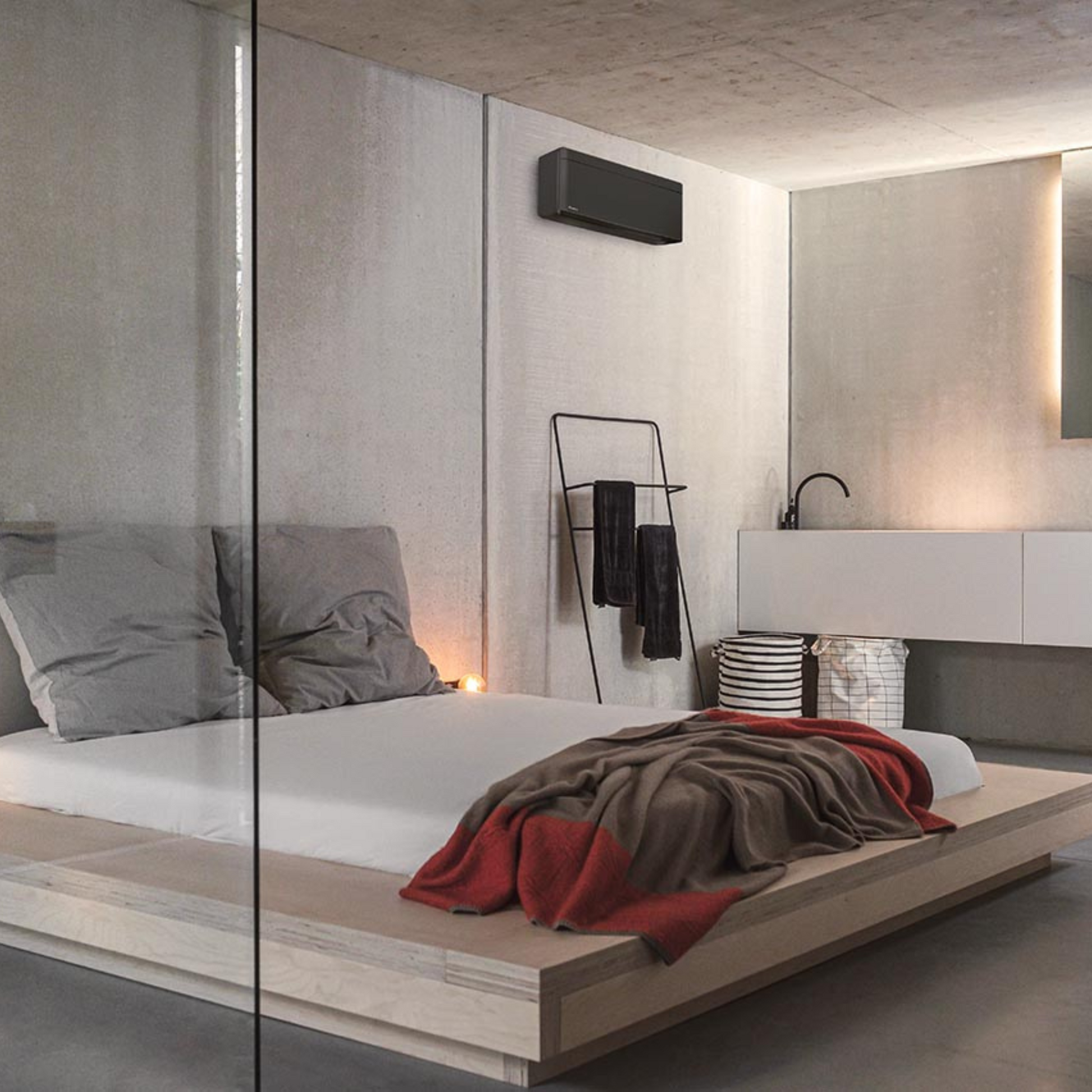 Daikin Stylish Black Wall-Mounted Split Air Conditioner